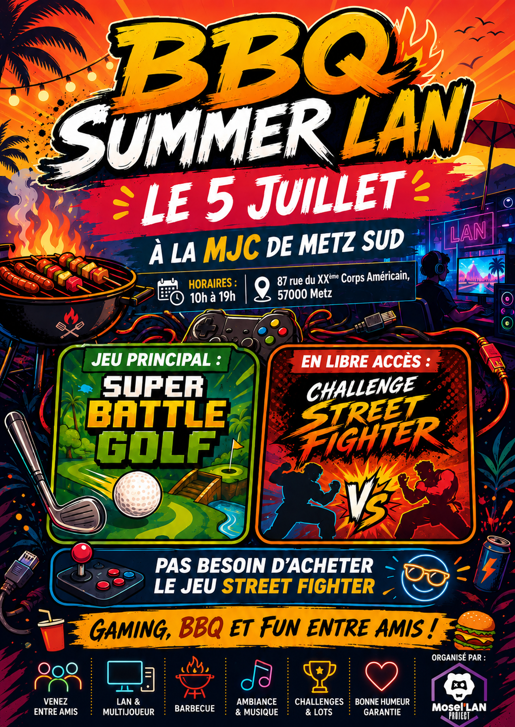 BBQ Summer LAN 2026 à Metz